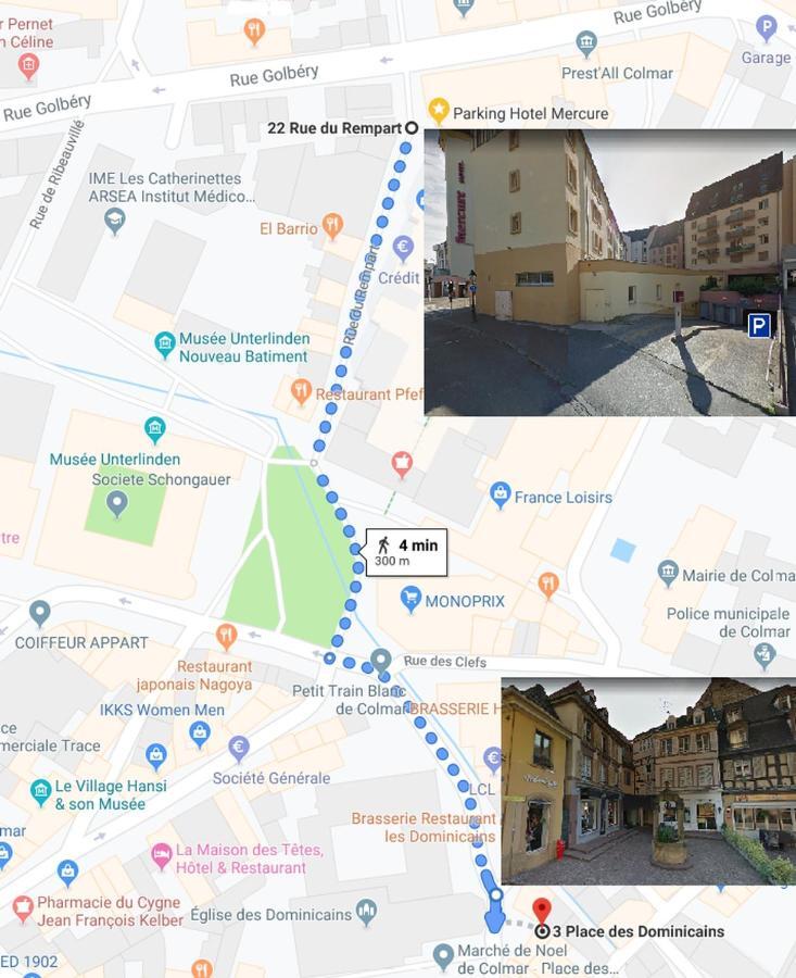 Sous Les Tilleuls Parking Hypercentre 4-6 Personnes Colmar Luaran gambar